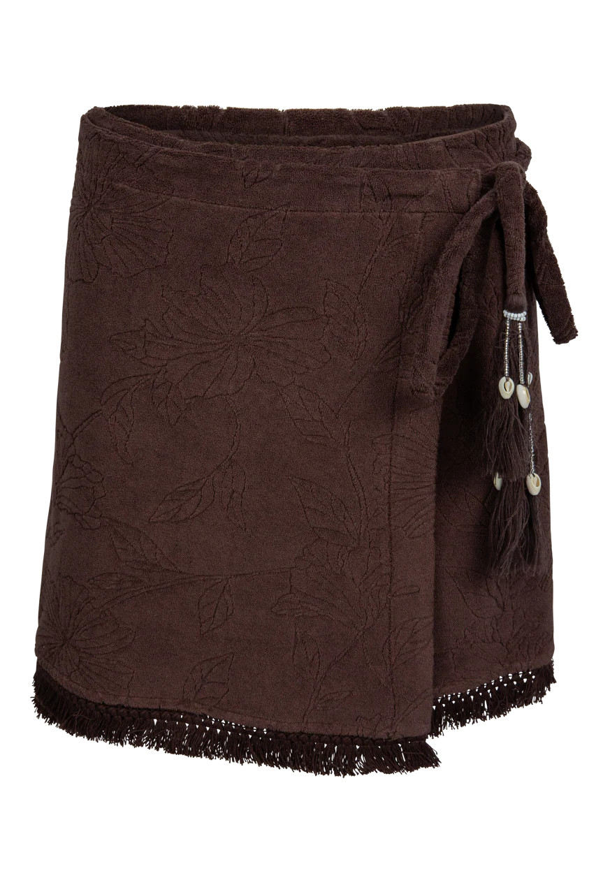 Sable Bloom Fringe Wrap Mini Skirt | Pinto Ranch