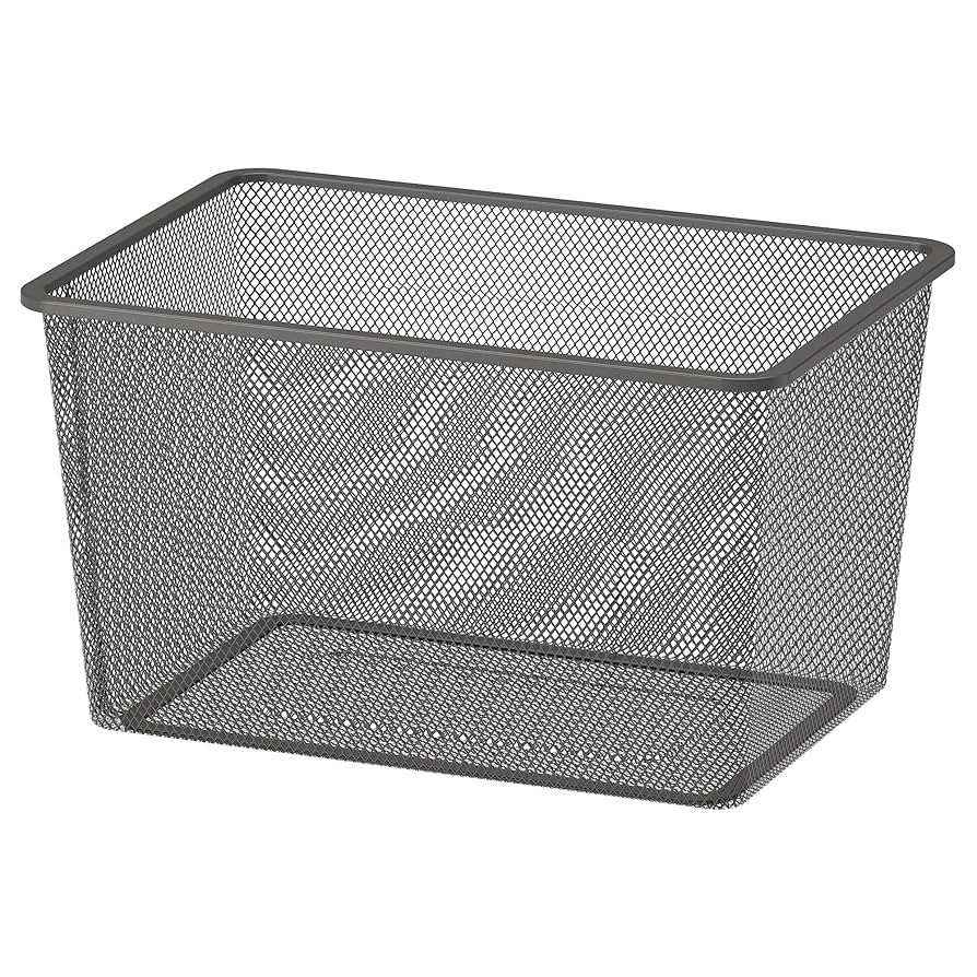 Ikea TROFAST mesh storage box, 42x30x23 cm, dark grey | Amazon (US)
