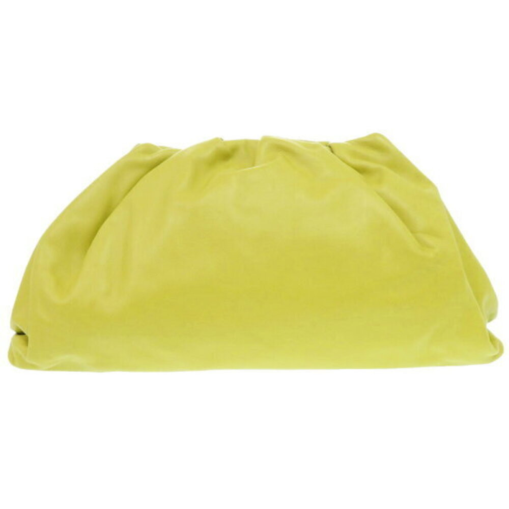 Bottega Veneta THE POUCH calf leather clutch bag green yellow | Poshmark