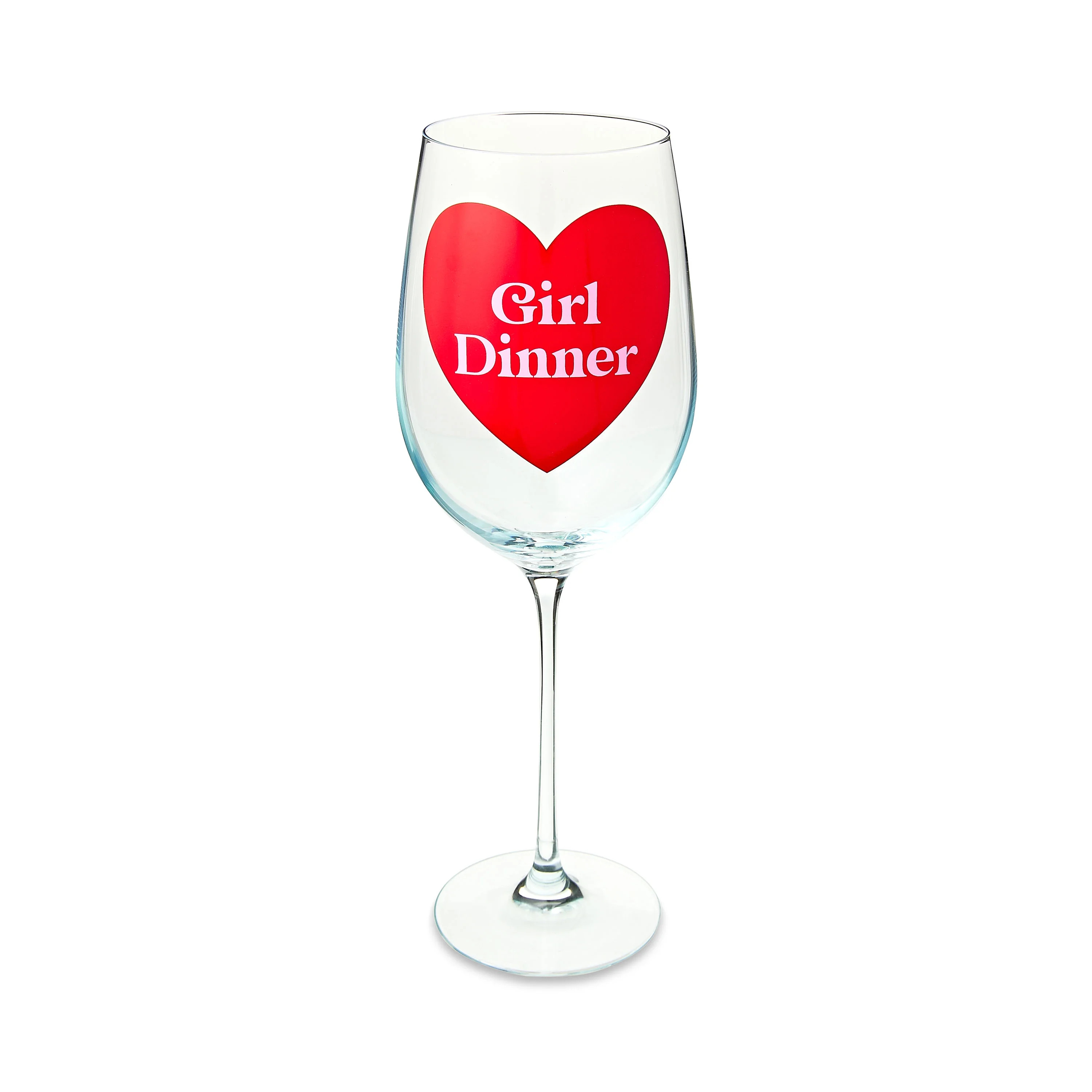 Valentine's Day Jumbo Wine Glass, Girl Dinner, by Way To Celebrate | Walmart (US)
