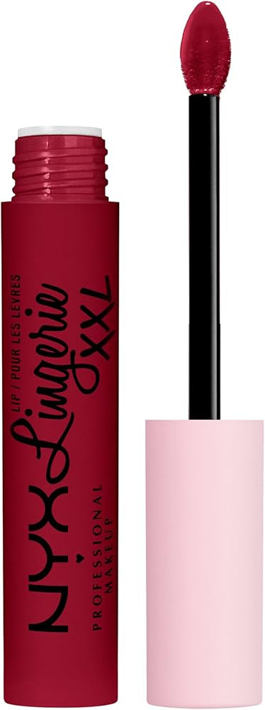NYX PROFESSIONAL MAKEUP Lip Lingerie XXL Matte Liquid Lipstick - Sizzlin' (Oxblood Red) | Amazon (US)