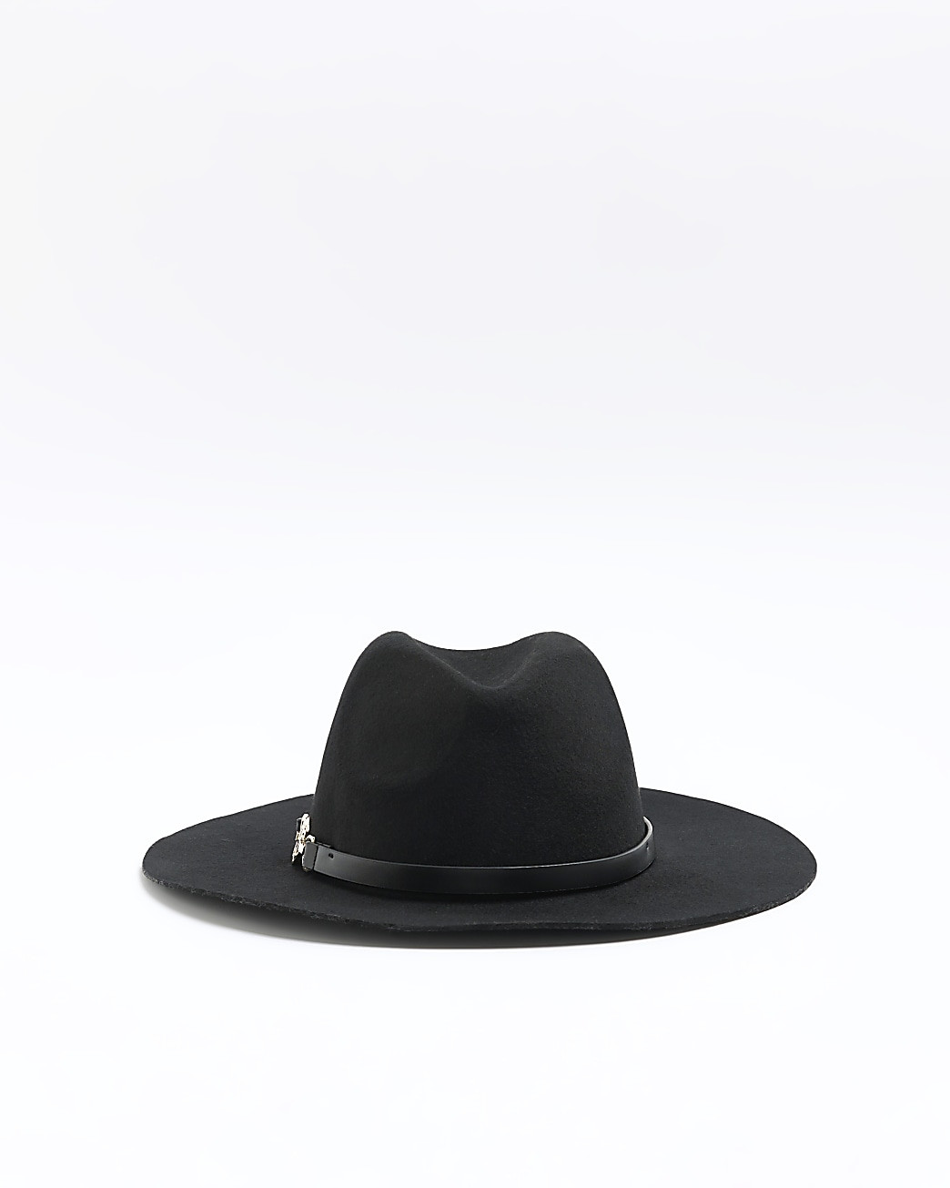 Black wool blend fedora hat | River Island (UK & IE)