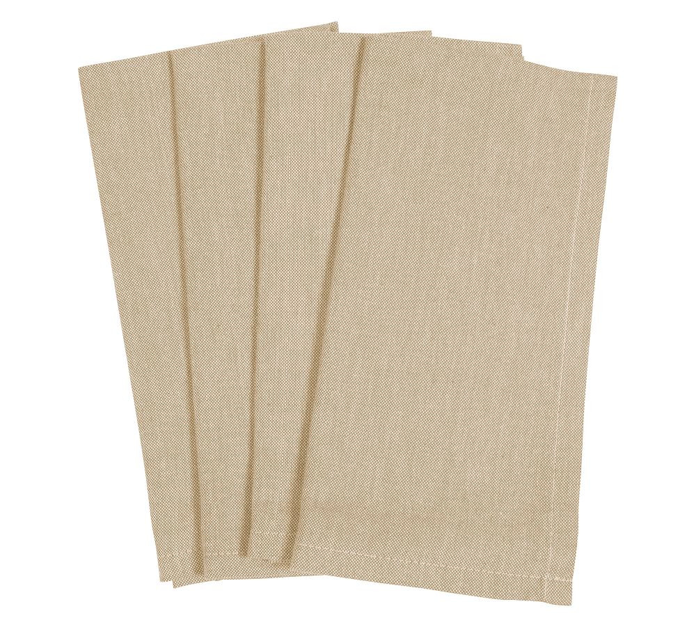 Chambray Napkins, Set of 4 - Flax | Pottery Barn (US)
