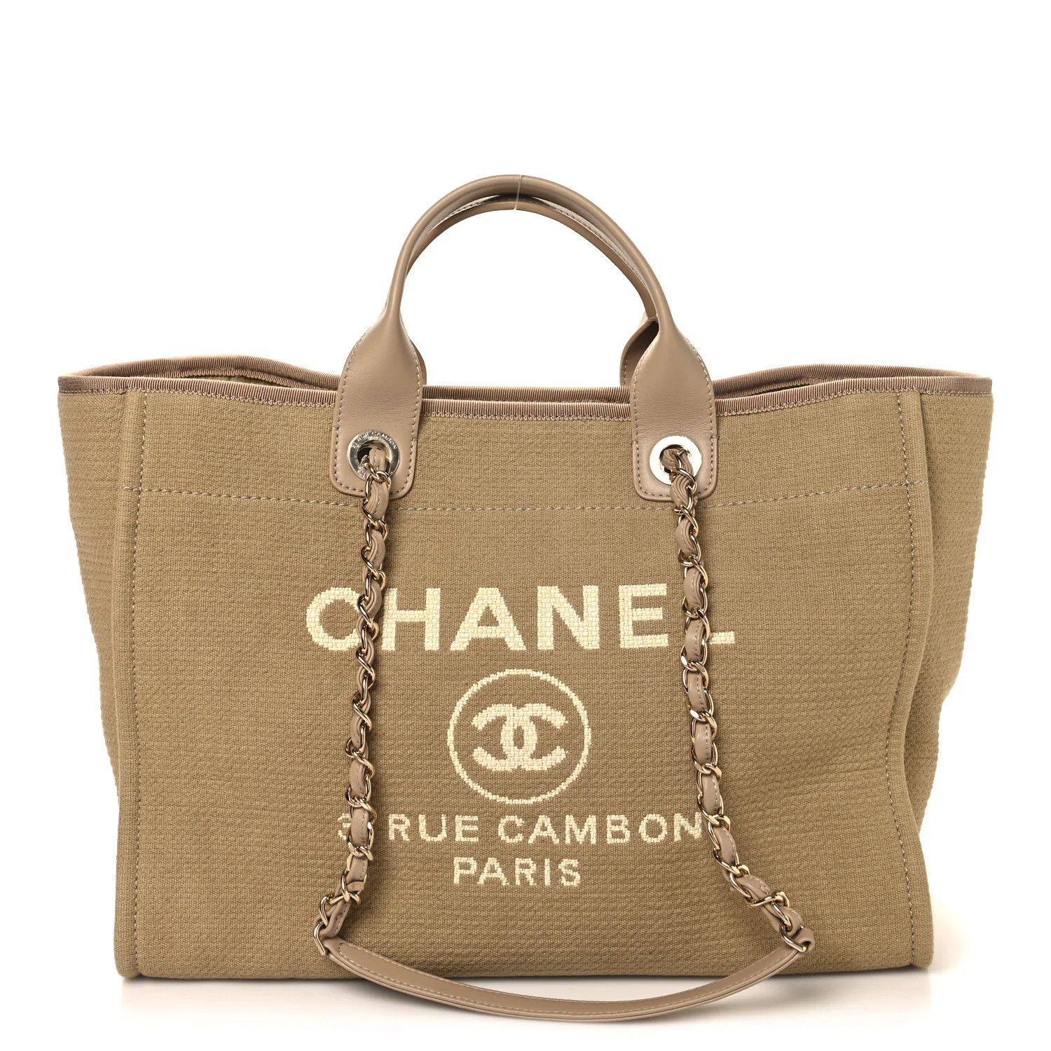 Mixed Fibers Medium Deauville Beige | FASHIONPHILE (US)