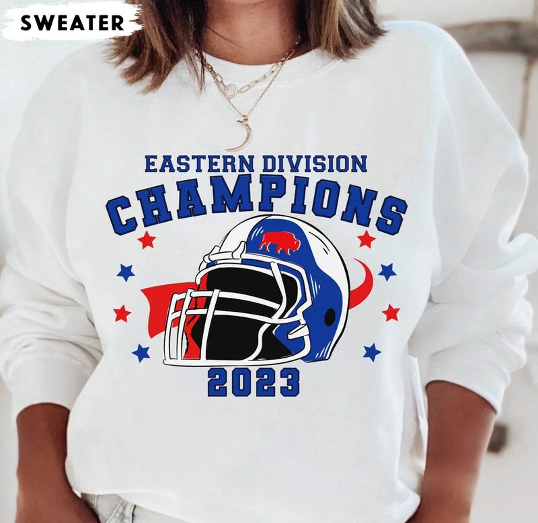 Buffalo Afc East Division Crewneck Sweatshirt NFL Champions - Etsy | Etsy (US)