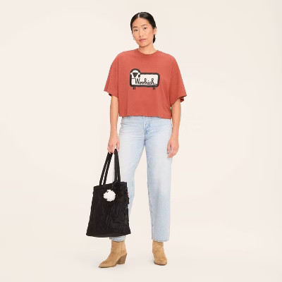 Women's Graphic Print Short Sleeve T-Shirt - Woolrich x Target Cinnamon XL | Target