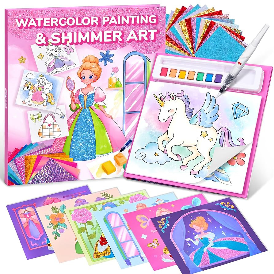 JoyCat Paint with Water Coloring Books, Art & Craft Activity, Princess No Mess Art for Kids Ages ... | Amazon (US)