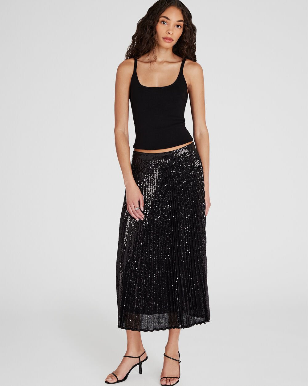 Sequin Pleated Midi Skirt | Club Monaco (CA)