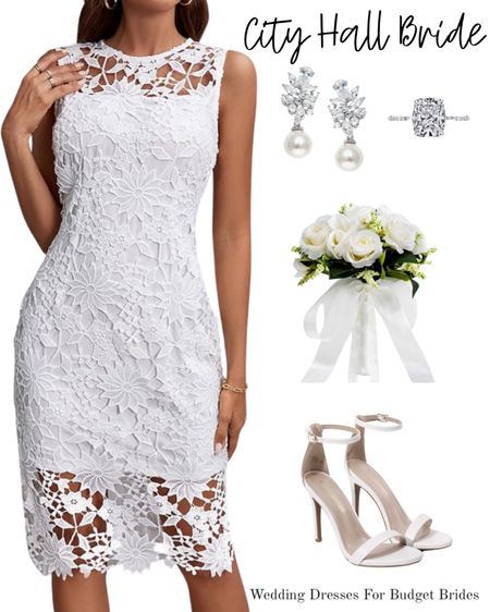Wedding day outfit idea for the bride to be.

#shortweddingdress #travelring #bridalshowerdress #pearljewelrywedding #cityhallbride 

#LTKSeasonal #LTKstyletip #LTKwedding