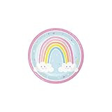 Happy Rainbow Paper Plates, 8 ct | Amazon (US)