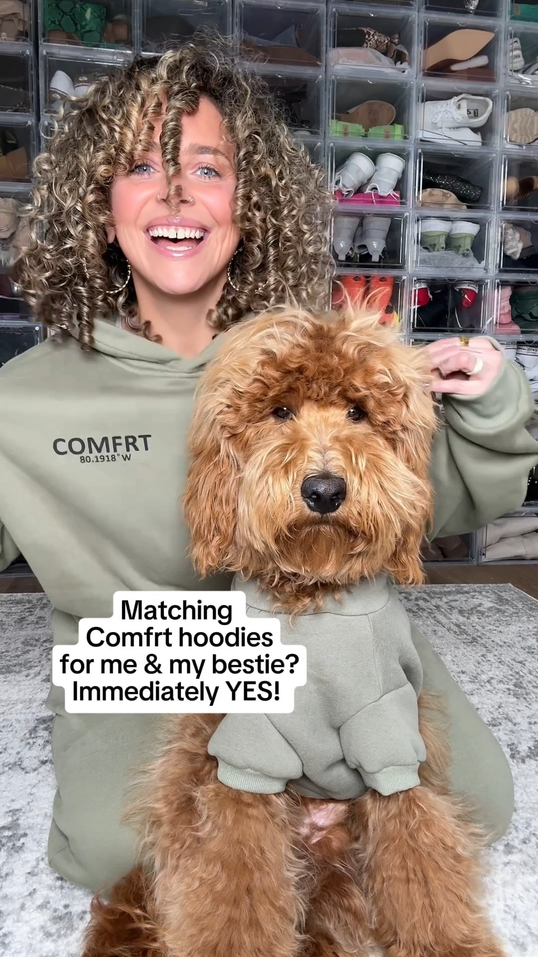 The most googled hoodie on the internet now has a PAWS line 😍🐶🐾 #Comfrt #ComfrtPaws

On Moose: Coordinate Paw Hoodie, Color: Moss, Size: XL 🧸

On Mom: Coordinate Hoodie + Coordinate Sweatpants, Color: Moss, Size: XL in both ✨

#LTKPets #LTKMidsize #LTKFamily