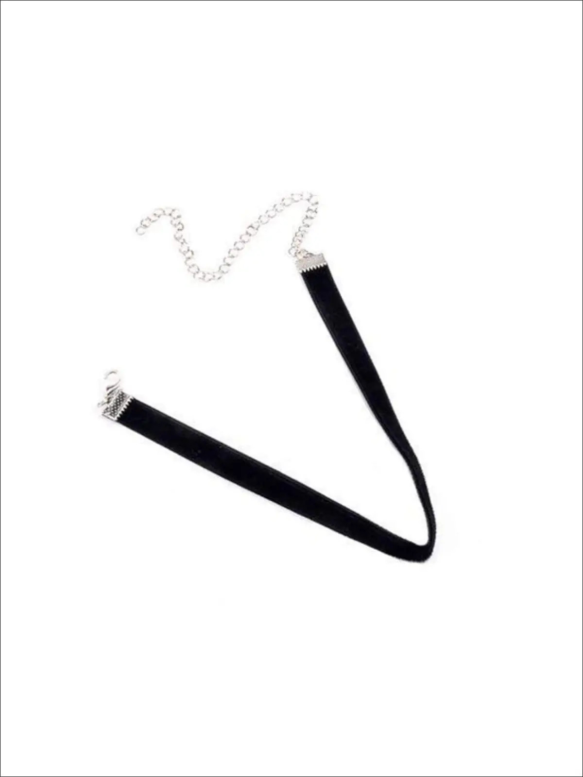 Girls Black Velvet Choker Necklace Black | Mia Belle Girls