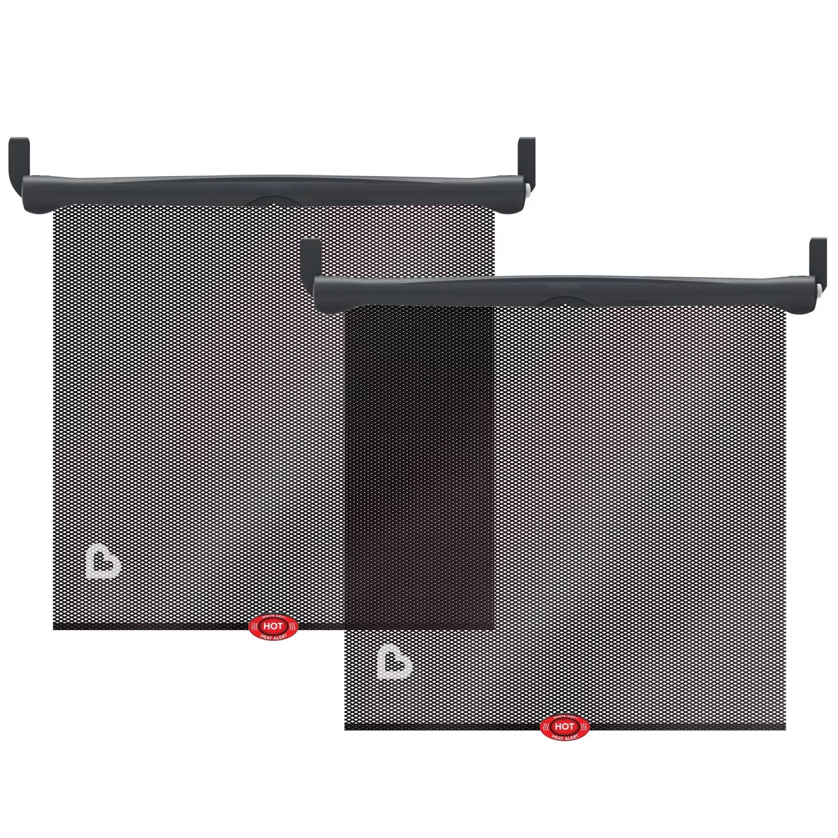 Munchkin Sun Safety Car Window Rollershade with Heat Alert - Black - 2pk | Target