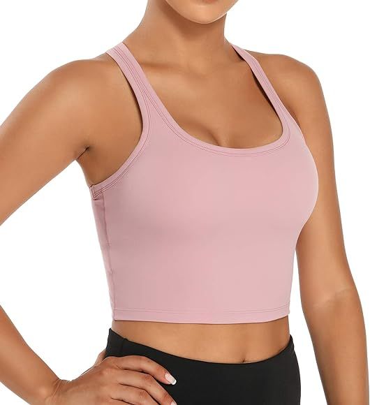 Nanomi Beauty Women Removable Padded Sports Bras Workout Running Yoga Tank Tops | Amazon (US)