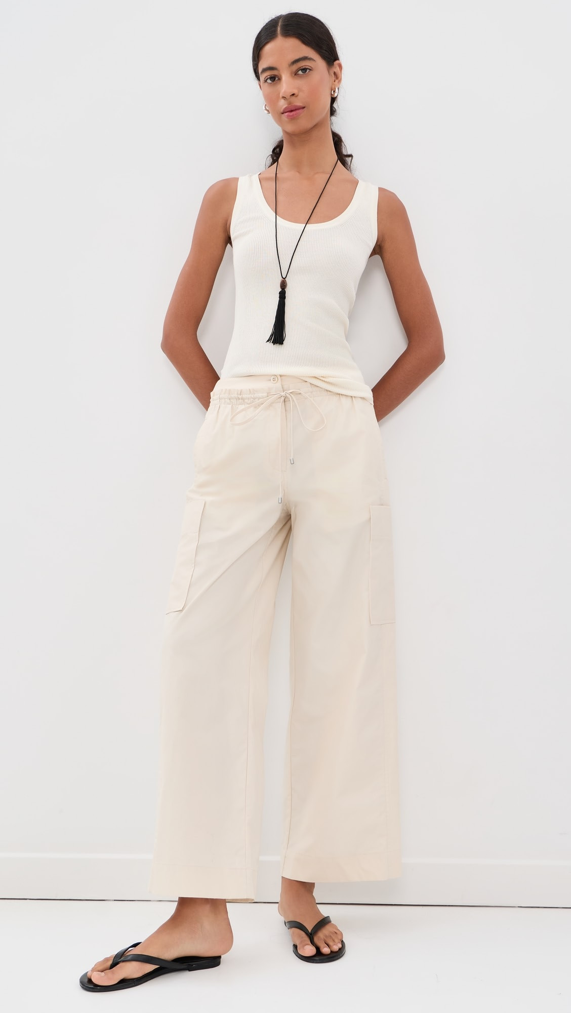 Double Waistband Poplin Pants | Shopbop