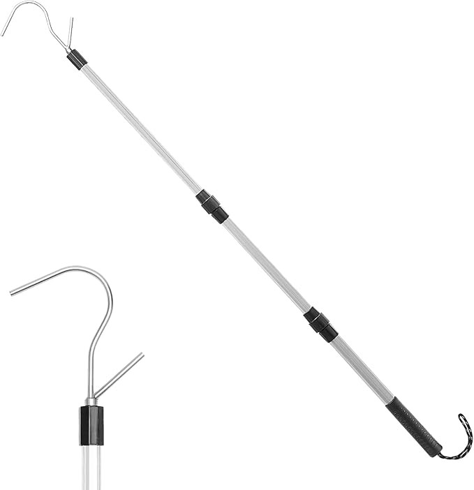 Skimmer Basket Handle Pool Skimmer Basket Hook 39.8 Inch Skimmer Lid Lifting Hook Fit for Skimmer... | Amazon (US)