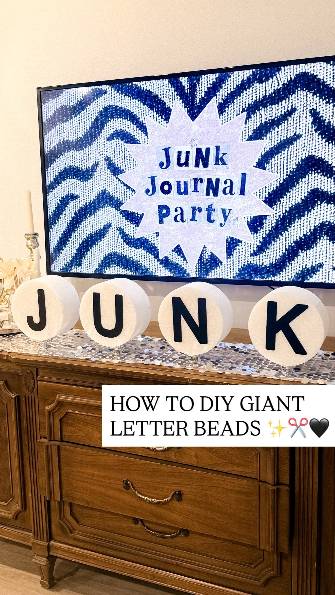 The supplies I used to DIY the giant letter beads! 

If you don’t have a cricut you can always use precut letter stickers. I linked some! 

I also linked a bulk pack of foam rounds from Amazon. *they’re MUCH thinner* but the same diameter so can always add them to stands!

#LTKHome #LTKSeasonal #LTKU