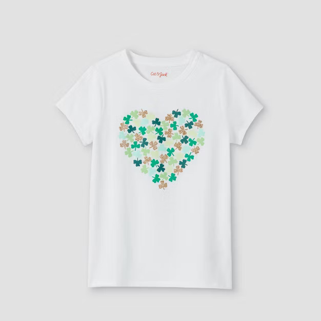 Girls' Printed Short Sleeve Graphic T-Shirt - Cat & Jack™ | Target