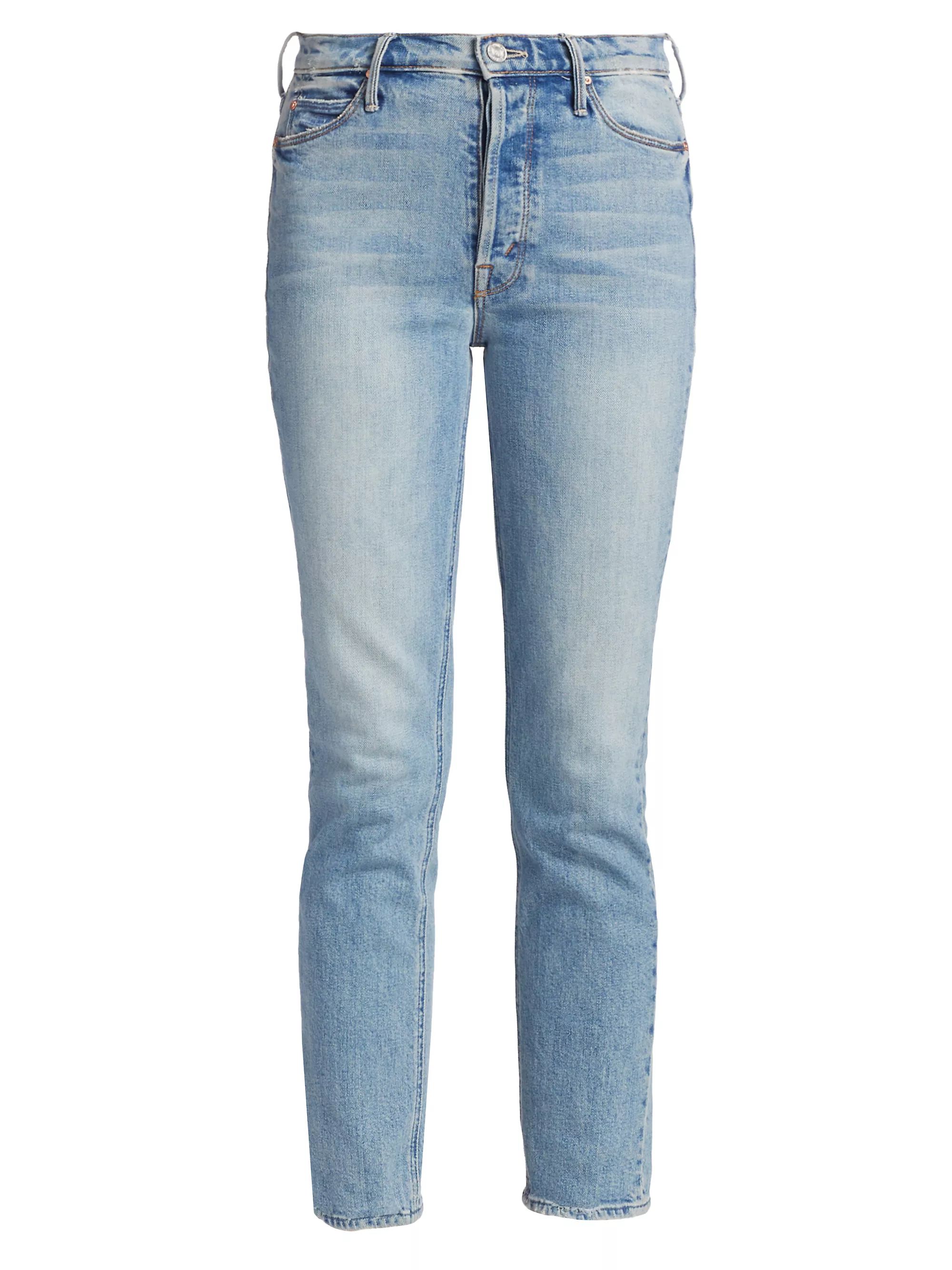 The Dazzler High-Rise Ankle Straight-Leg Heart Pocket Jeans | Saks Fifth Avenue