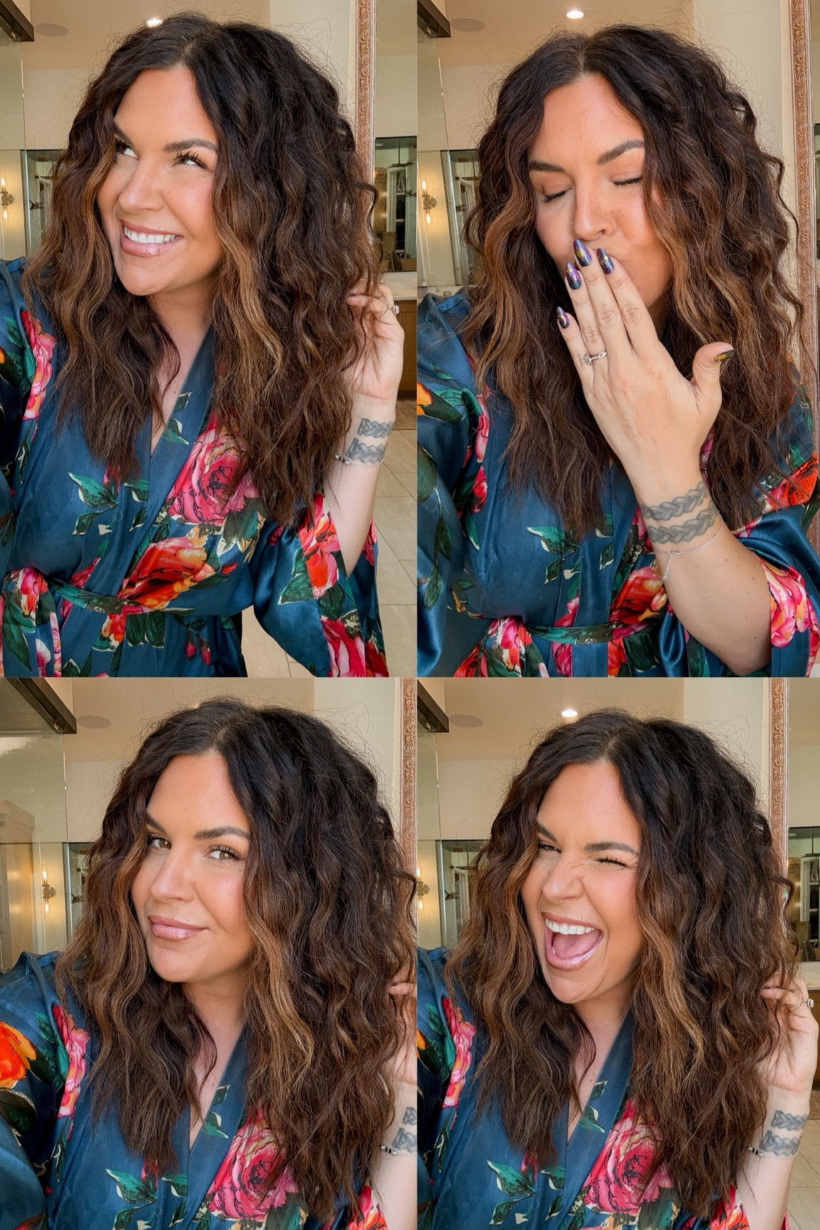 Crimpy/curly hair tutorial
1. You need dirty hair…like, should probably take a shower and wash it kind of hair 😝
2. Crimp it all over with the 3 Barrell Crimper
3. Grab small tiny sections and use the small curling iron. I do a lot of curls on the top layer, and then grab a few from the middle and bottom.
4. Add a little hair oil to reduce the frizz, and a little spritz of hair spray



#LTKStyleTip #LTKBeauty #LTKFindsUnder50