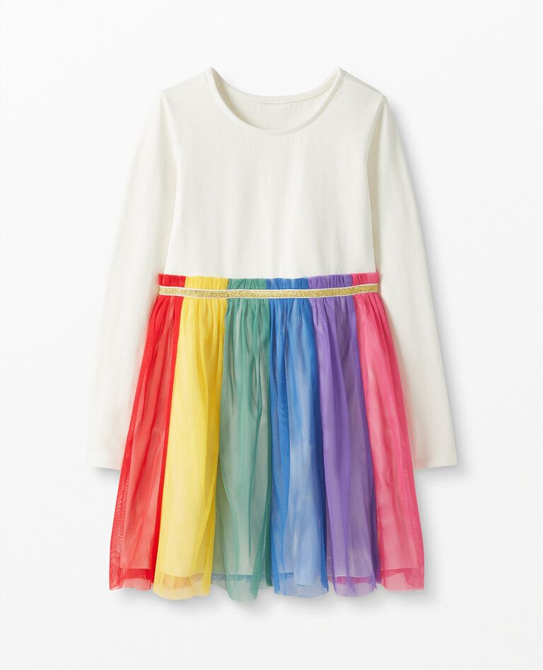Rainbow Dress In Soft Tulle | Hanna Andersson