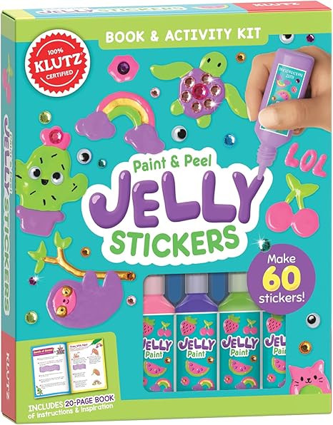 Klutz Paint & Peel Jelly Stickers Craft Kit | Amazon (US)