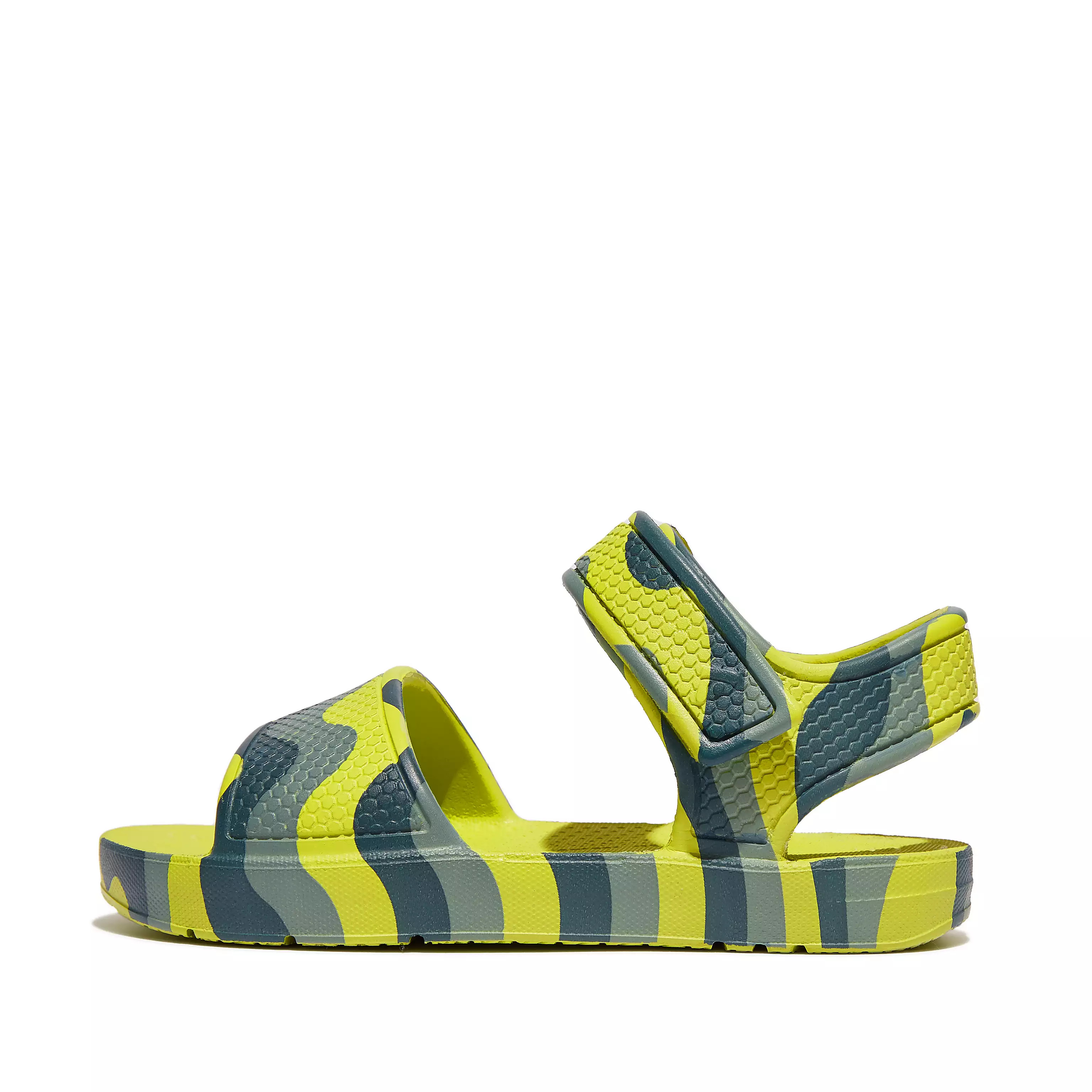 IQUSHION KIDS Toddler Wave-Print Ergonomic Back-Strap Sandals | FitFlop (UK)