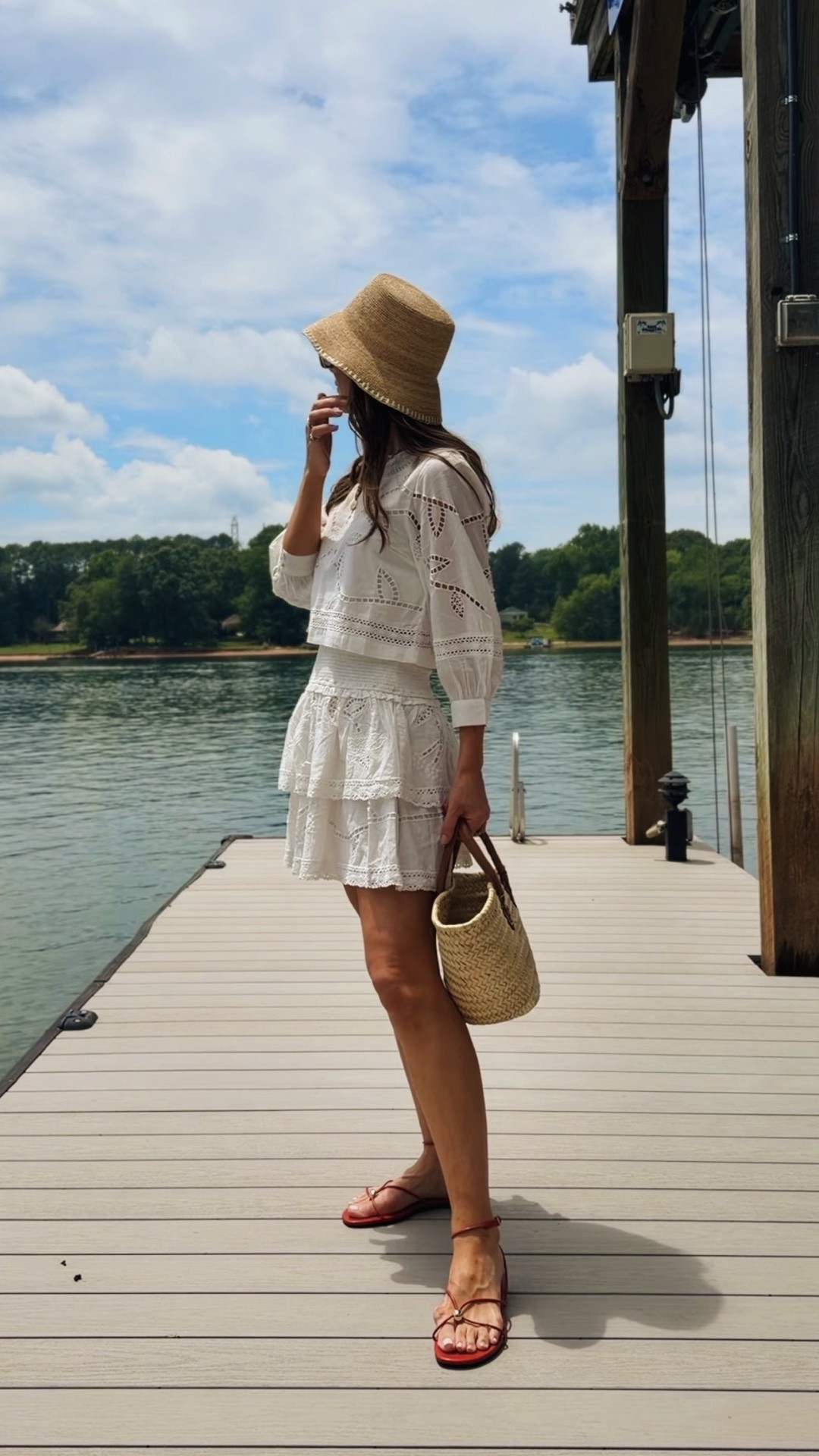 Love this white flirty set so much -

Wearing a small