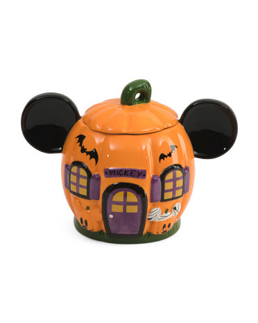 8in Mickey Pumpkin House Cookie Jar | TJ Maxx