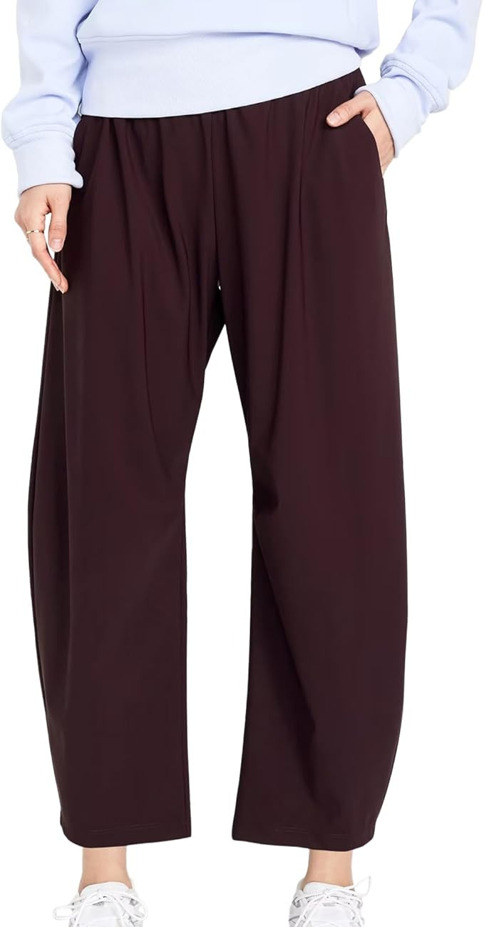 Barrel Pants Women Baggy Wide Leg Elastic Waisted Sweatpants Athletic Clothes Lounge Palazzo Trou... | Amazon (US)