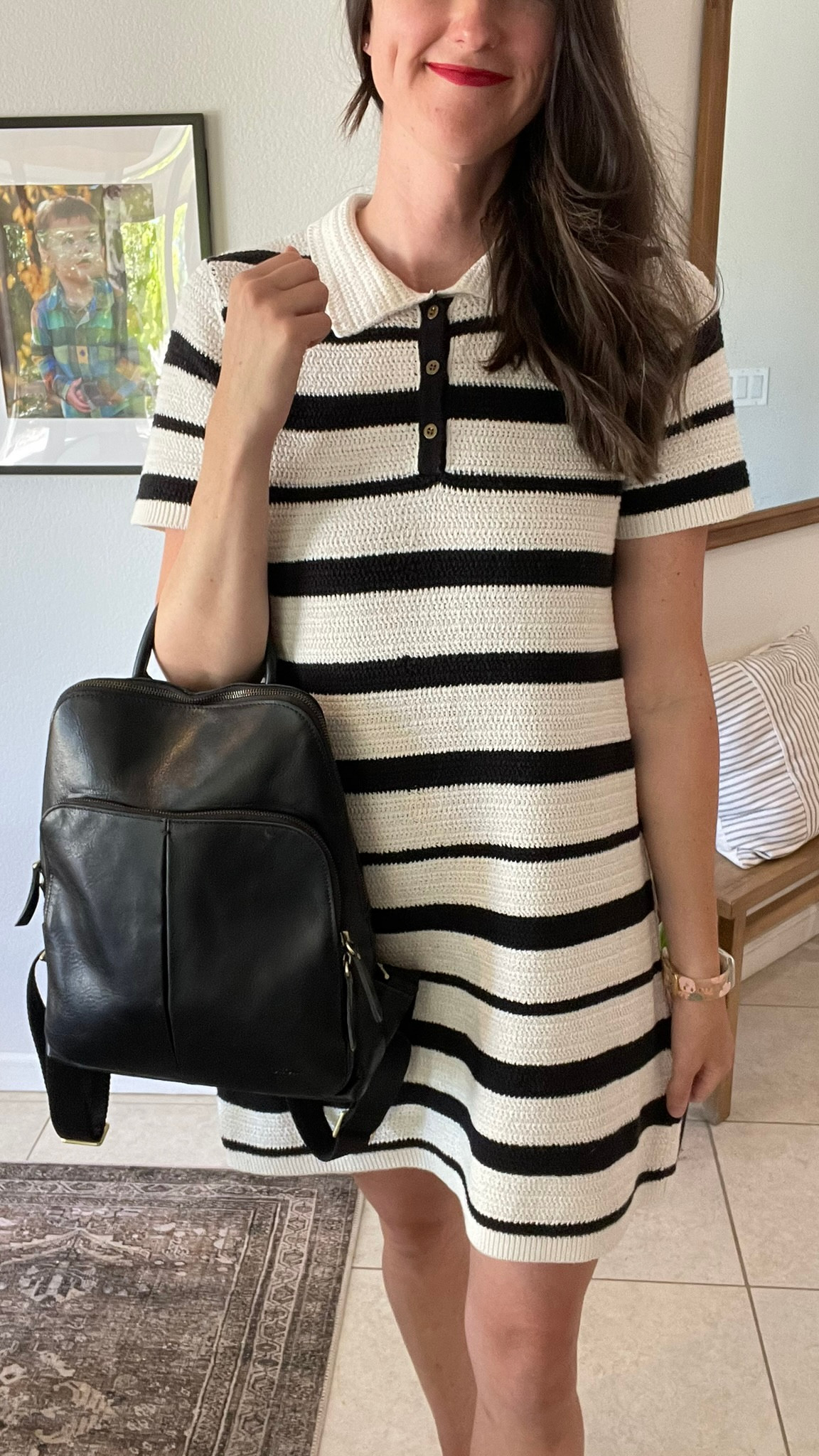 This small leather backpack by SZONE is amazing. it has totally taken over as my go to toddler bag. My kids can be so messy and even though this is real leather it is so easy to clean. It is so soft and smooth. There is plenty of room for everything in here and I love all of the divided sections. There is a special back zipper pocket with anti-theft protection. I love the smooth top handle and adjustable back straps. Go from hand-carry, one shoulder chic, to the ease of a backpack. This is the perfect size to fit everything and still remain chic.  It also comes in three neutral great colors

#LTKGiftGuide #LTKItBag #LTKSummerEdit