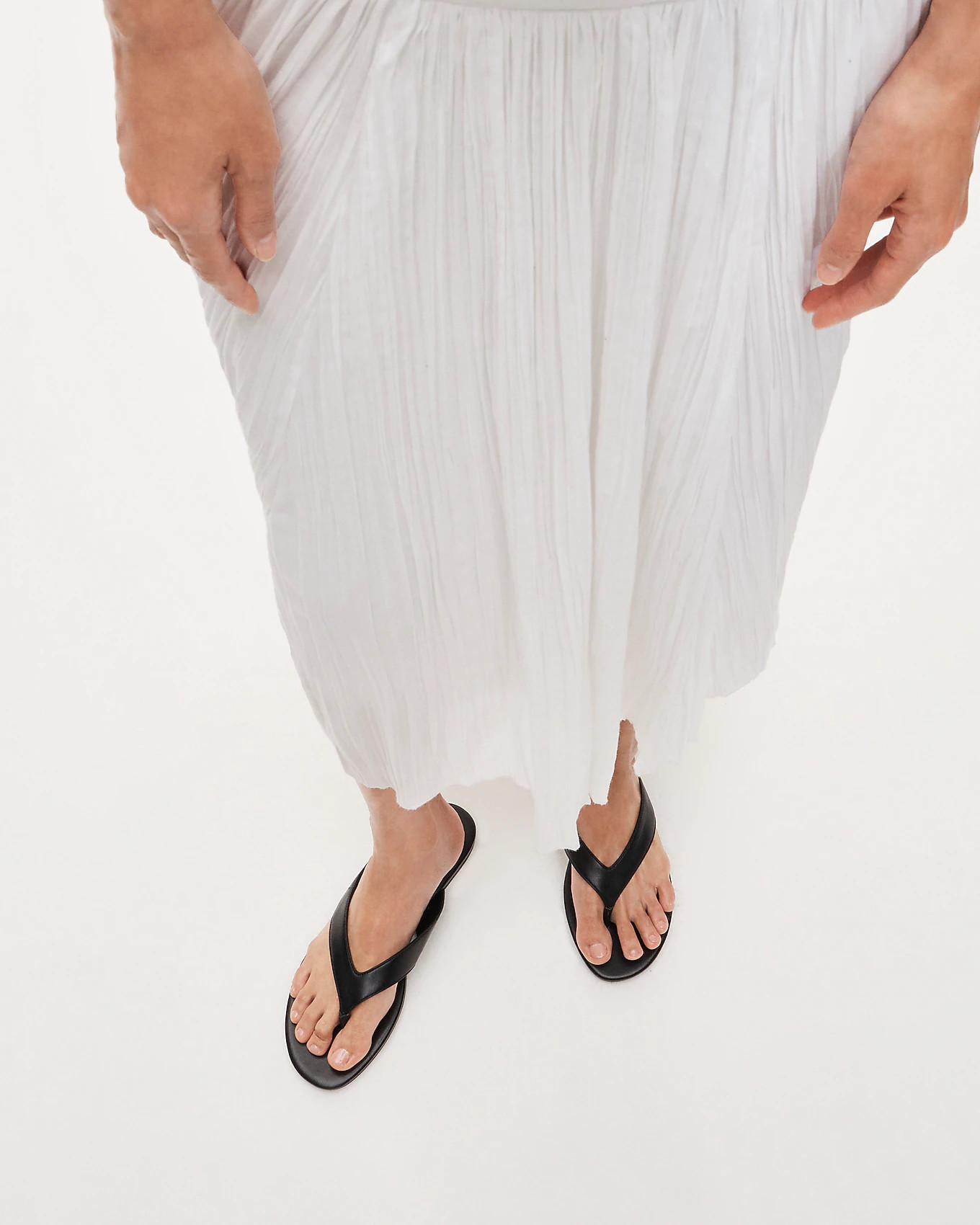 Audrey slim thong sandals in leather | J. Crew US