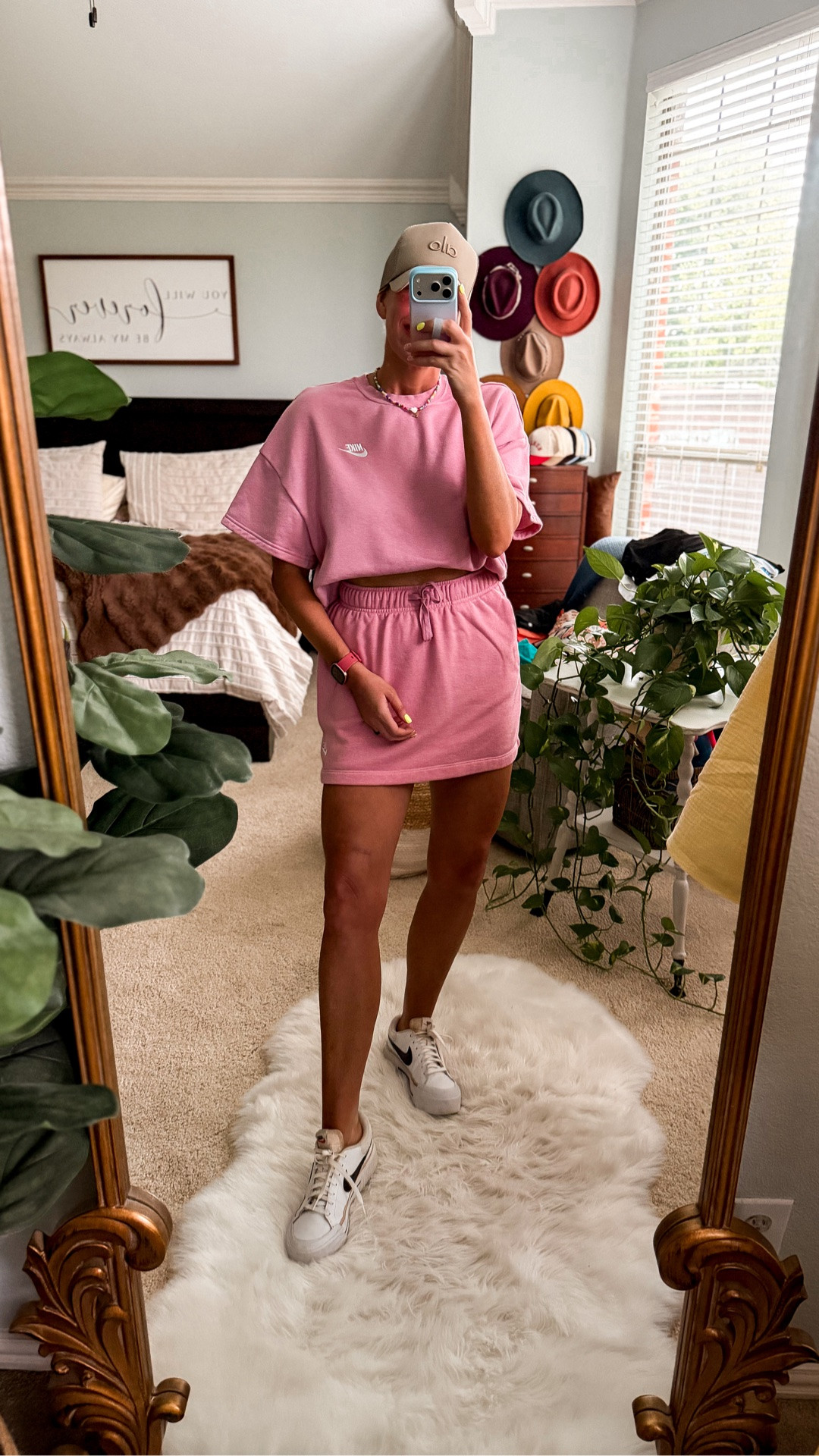 Nike top + skirt on sale 
Fits tts and wearing a small in skirt
Medium in top and could’ve done small

#LTKootd #LTKOver40 #LTKSaleAlert