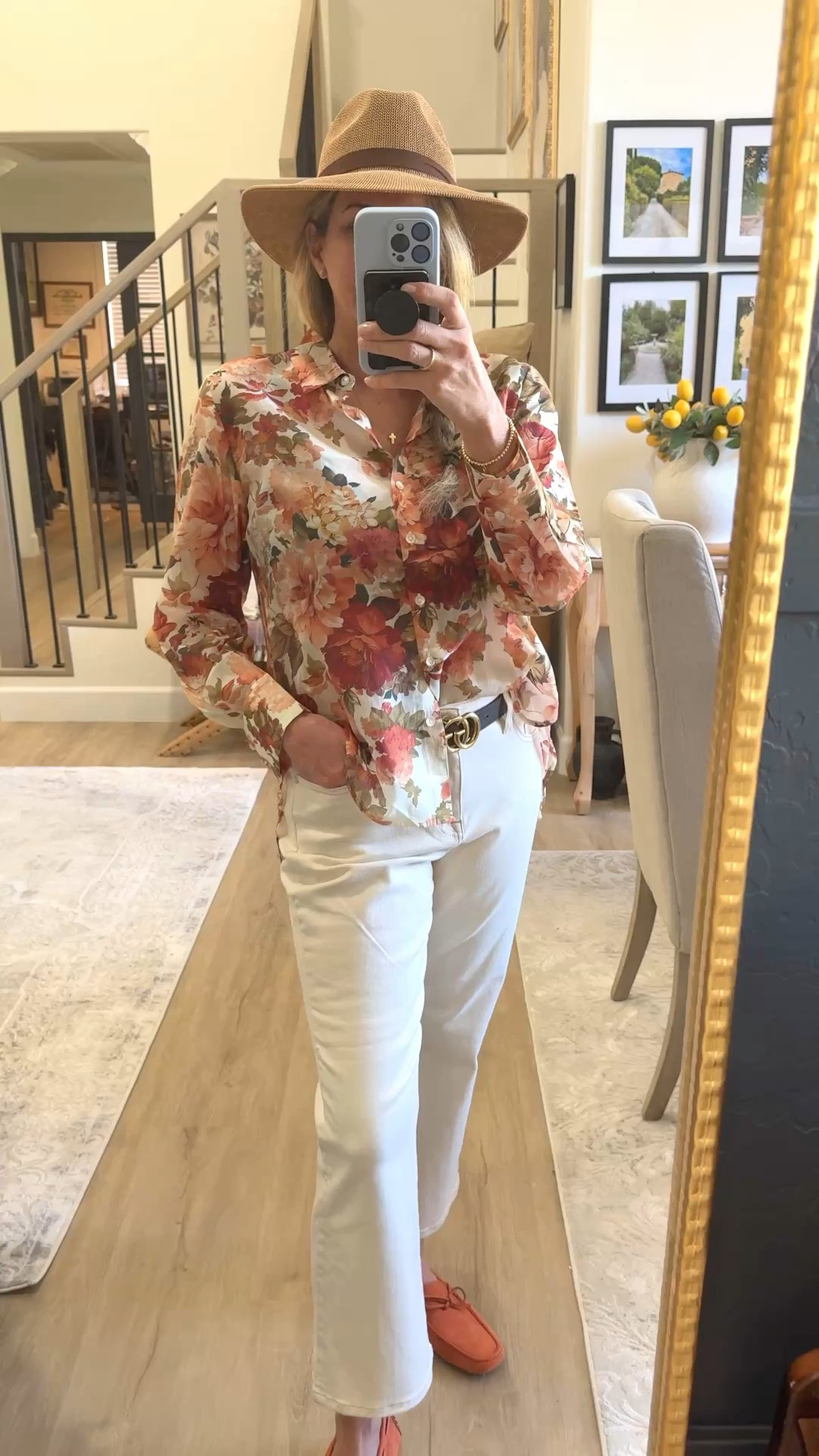 OOTD Tommy Bahama Jeans Bailey 44 Button Down Gucci belt Tod's suede drivers and my favorite hat for the convertible. Day Date with my hubby.

#LTKOver40 #LTKdayinmylife #LTKootd