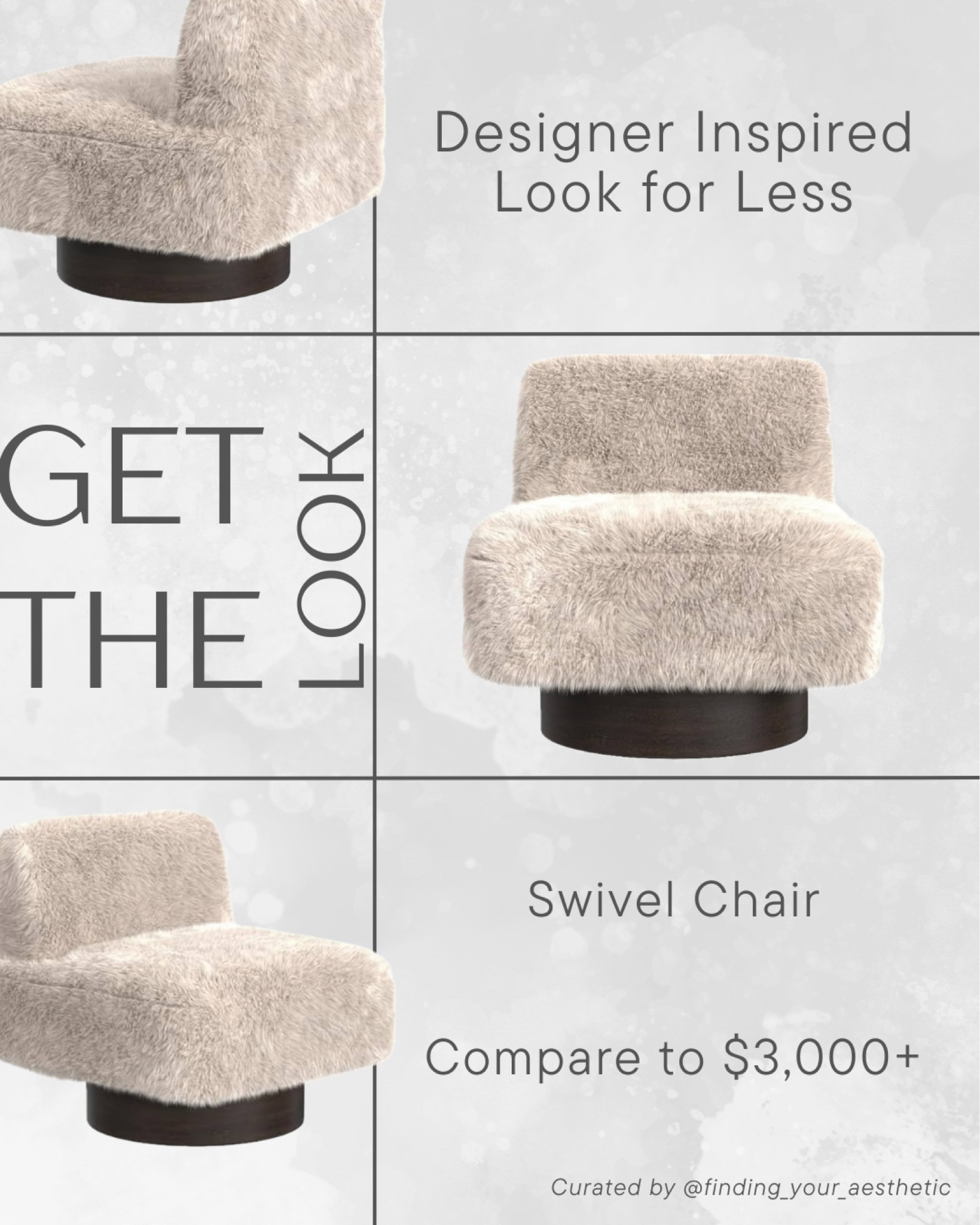 Designer look for less faux Sherpa swivel accent chair - this reminds of the RH chair that's costs thousands. 

Modern accent chair, RH inspired, restoration hardware, Amazon home finds, chair for living room

#LTKHome