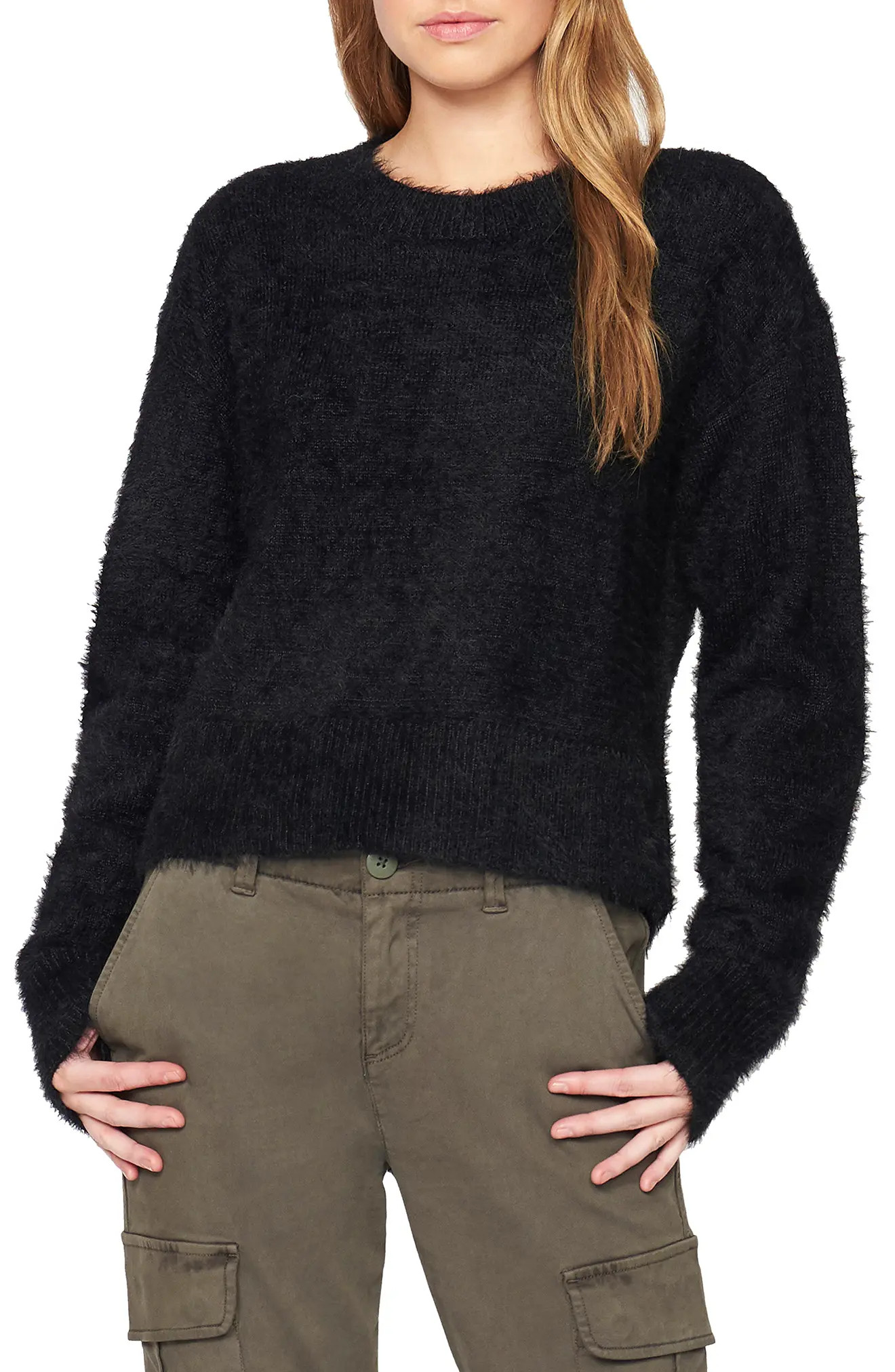 Women's Sanctuary Fuzzy Crewneck Sweater | Nordstrom