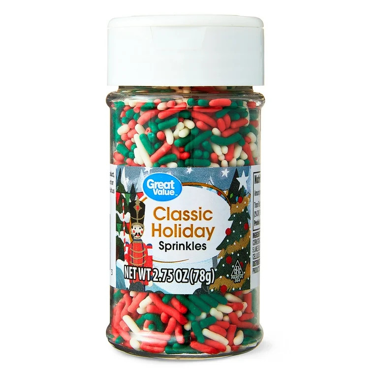 Red White Green jimmies 2.75oz jars | Walmart (US)