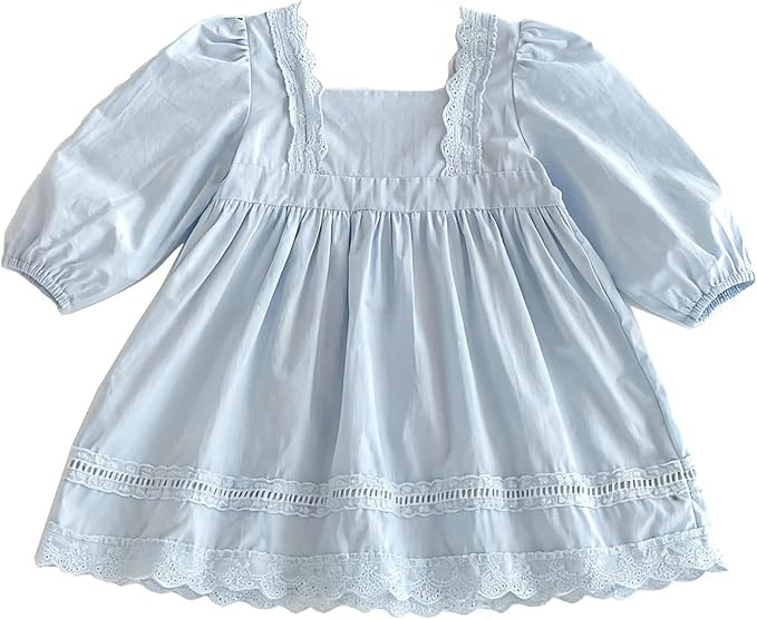 Spring Baby Toddler Girls' Long Sleeve Princess Dress - Cute & Stylish Outfit for Spring/Fall | Amazon (US)