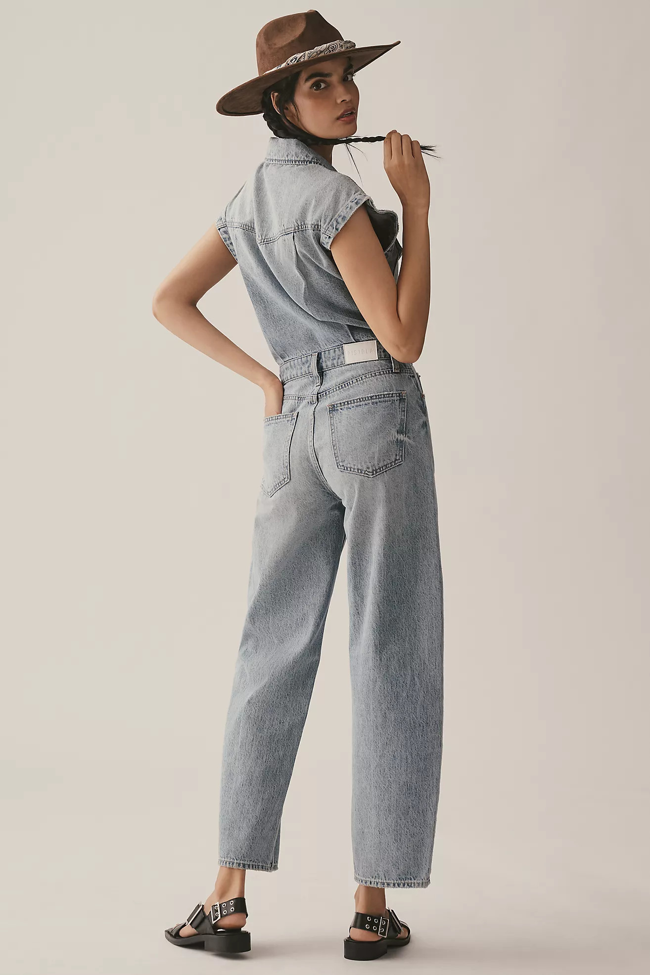 Pistola Ace Sleeveless Barrel-Leg Jumpsuit | Anthropologie (US)