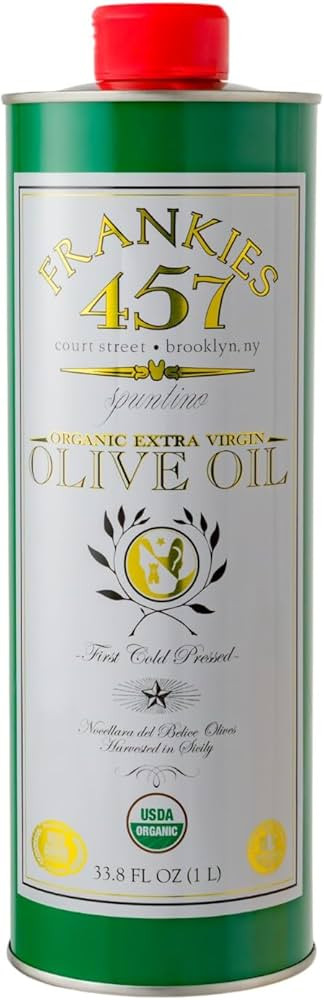 Frankies 457 Organic Extra Virgin Olive Oil - Premium Castelvetrano Olive Oil - Harvested in Sici... | Amazon (US)