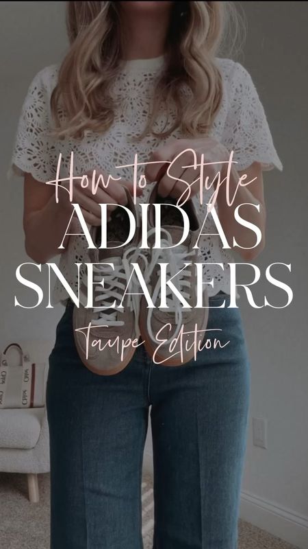 Adidas sneakers in a neutral color way! I love these sneakers for summer and into fall. These became essential in my wardrobe. Here are three ways to wear them!

#LTKVideo #LTKShoeCrush #LTKSeasonal