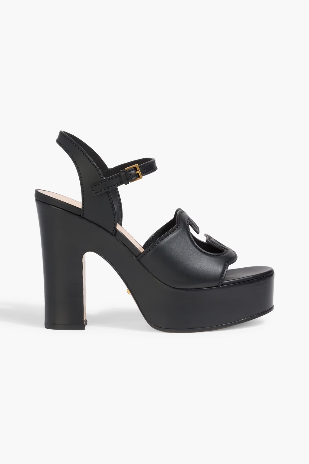 Laser-cut leather platform sandals | The Outnet (US and CA)
