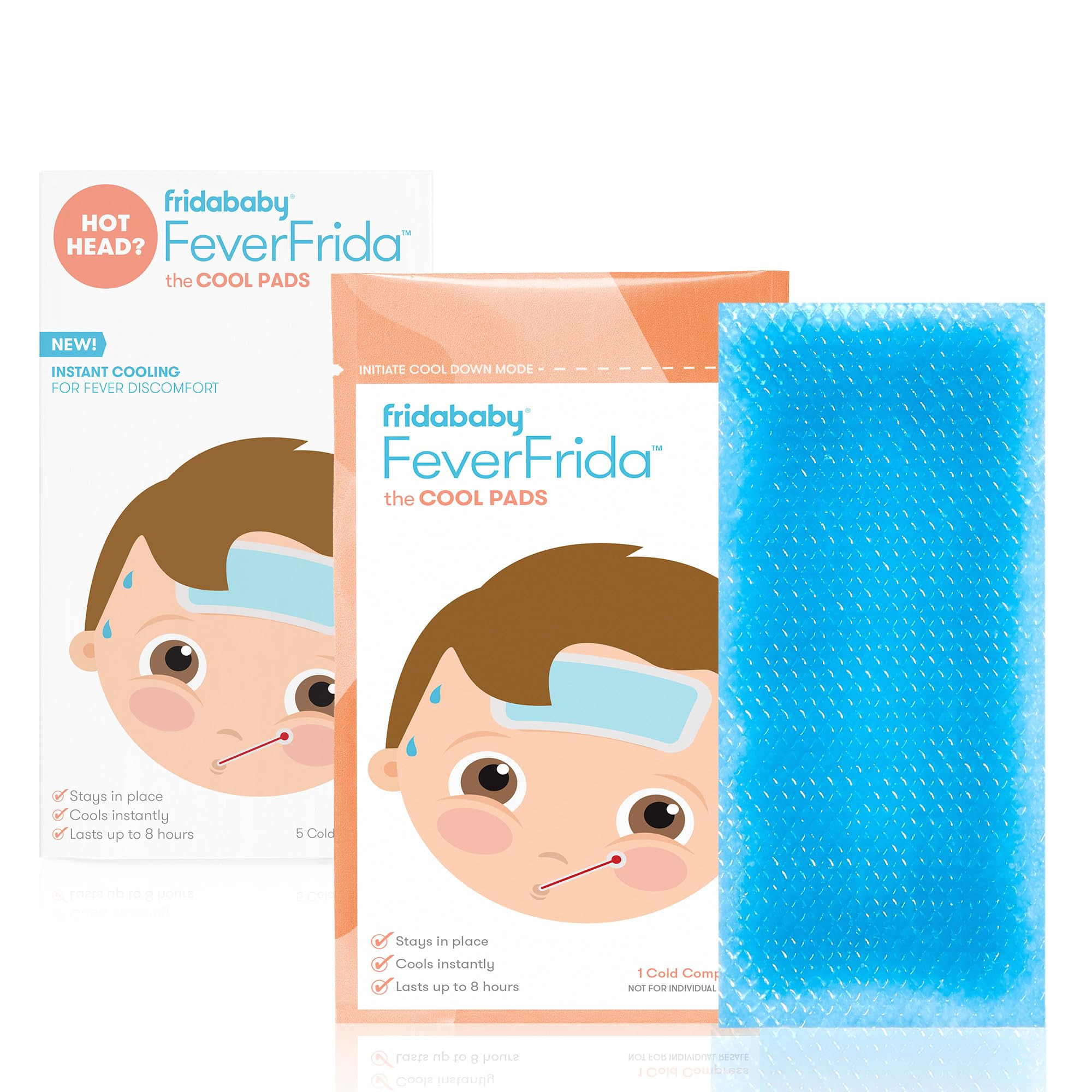 Frida Baby Cool Pads, Fever Patch for Kids, Fever Reducer, Discomfort & Headache Relief, 5 Count | Amazon (US)