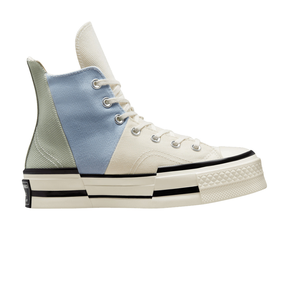 Converse Chuck 70 Plus High 'Material Mashup - Summit Sage Egret' Sneakers | GOAT