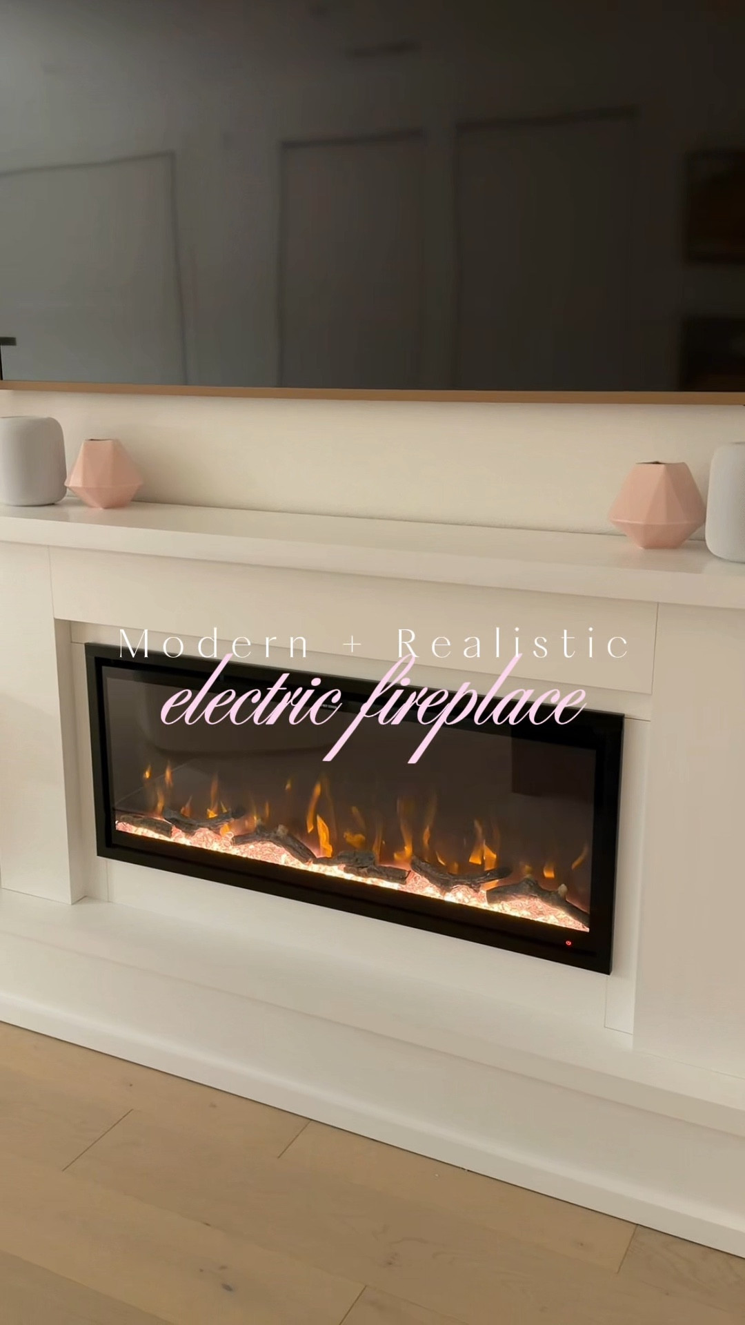 My FAVE modern electric fireplace. It’s so beautiful, can run with or without heat, and has different firebed color settings including PINK! 



#LTKHome