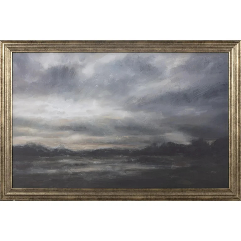 My Texas House Daytime Storm Landscape Framed Canvas Board 36" x 24" | Walmart (US)