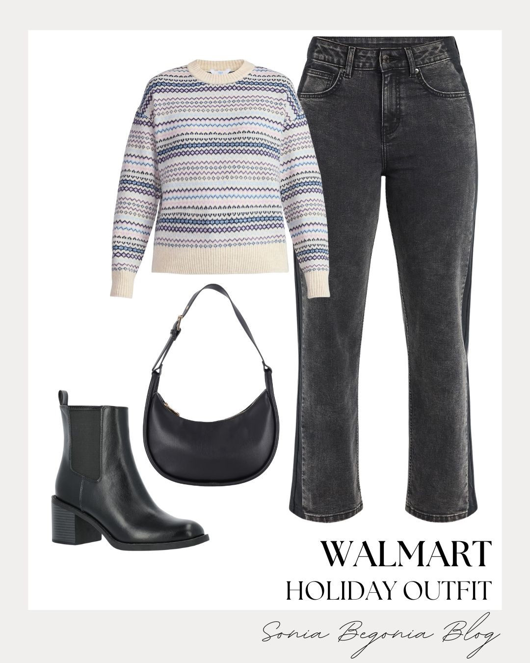 The Perfect Casual Holiday Outfit from Walmart—All Under $35! 💸

Get festive without the fuss (or the high price tag!) with this cozy and chic holiday look from Walmart. We've paired a classic Fair Isle sweater with trendy high-waisted black straight-leg jeans and a pair of must-have black Chelsea boots. Complete the look with a sleek shoulder bag for a holiday-ready outfit that's comfortable and incredibly affordable. Tap to shop this entire look where every piece is Under $35! ❤️

#WalmartFashion
#HolidayOutfit
#AffordableStyle
#Under35Fashion
#WalmartFinds
#FairIsleSweater
#HolidaySweater
#StraightLegJeans
#ChelseaBoots
#AffordableHoliday
#CozyOutfit
#CasualStyle
#WinterOutfitInspo
#LTKHoliday
#WalmartMustHaves
#BudgetFashion
#EverydayChic

#LTKHoliday #LTKFindsUnder50 #LTKootd