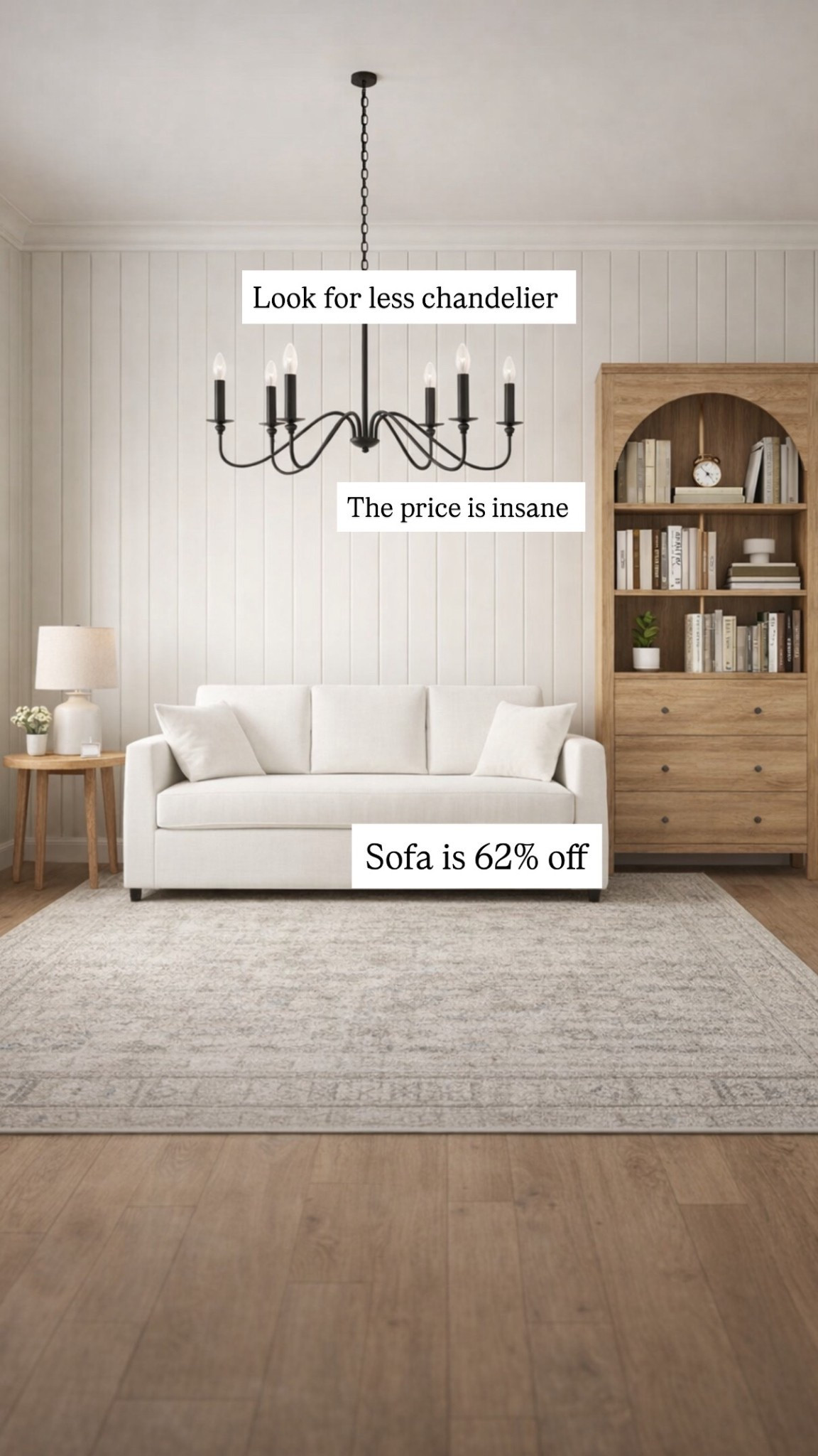 Great price on this white sofa, look for less chandelier and bookshelf. Looks just like pottery barn but affordable!

#LTKSaleAlert #LTKHome
