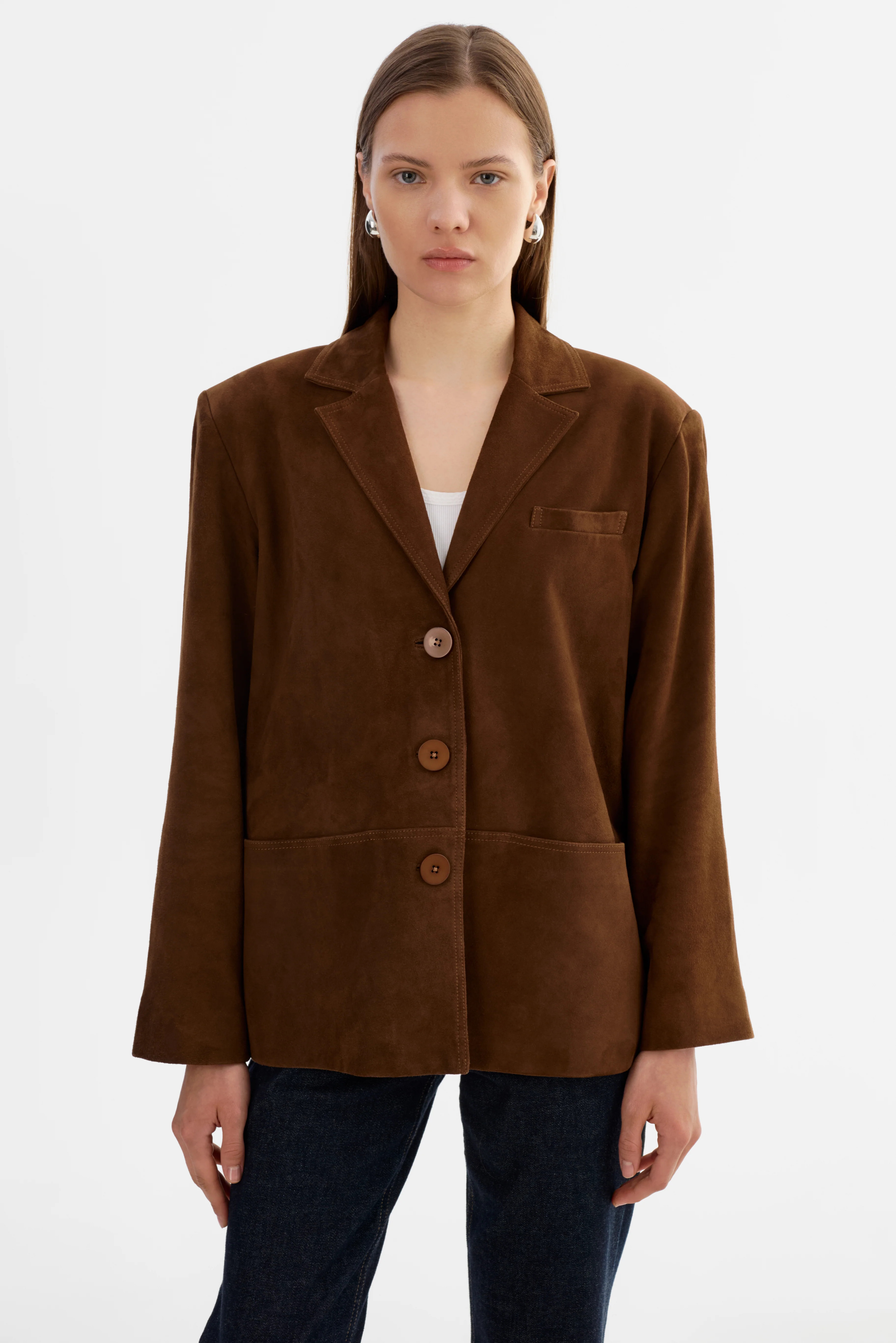 TORI | Suede Leather Blazer | LAMARQUE