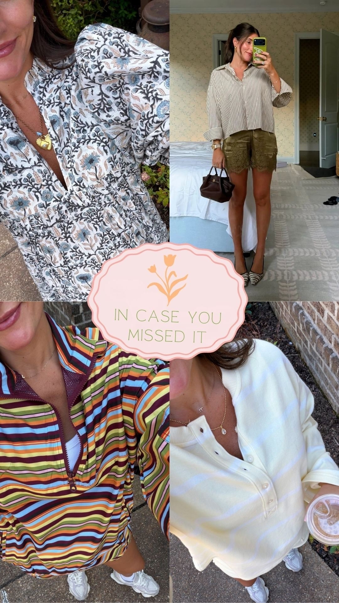 Recently worn postpartum outfits!